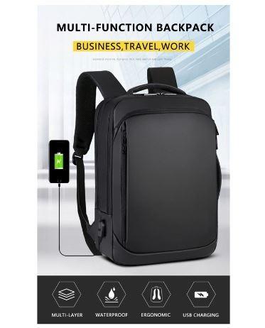15.6 inch Laptop Backpack Mens Business Notebook Waterproof Back