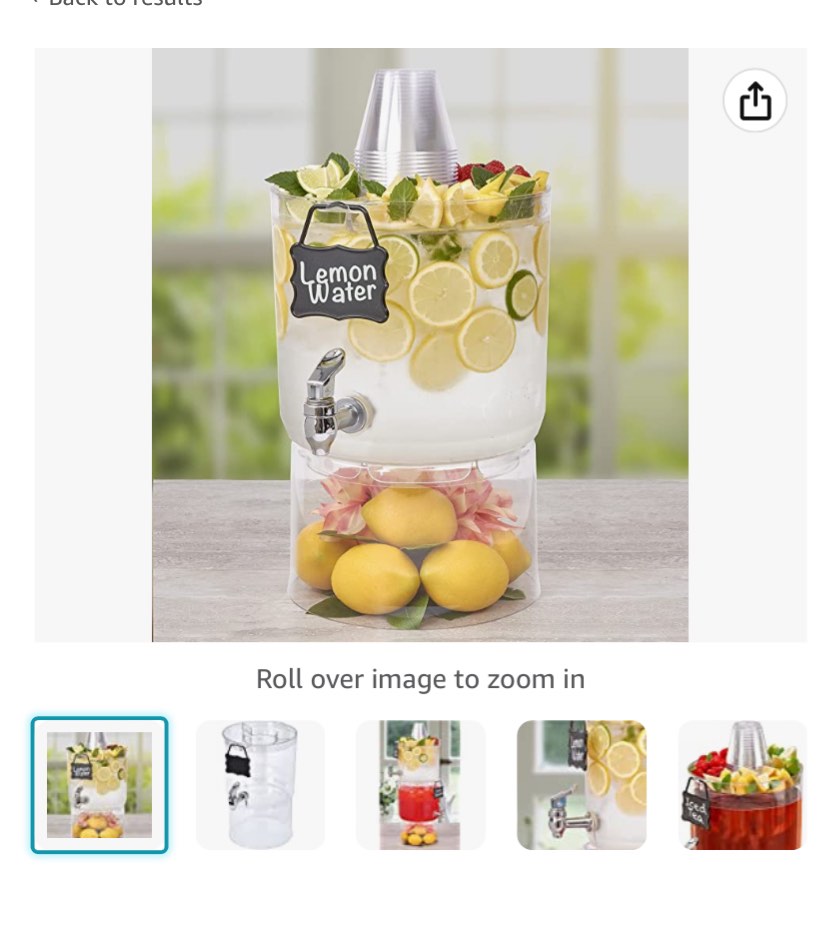 1.75 Gallon Party Drinks Dispenser, Furniture & Home Living