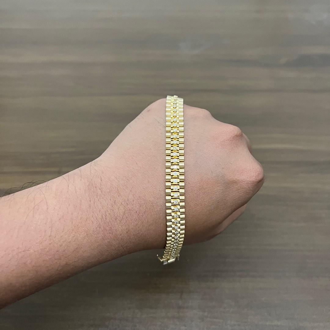 18k Rolex Bracelet with Diamond