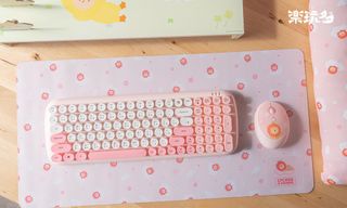 200+ Positive Reviews 🌟 Lychee Bear Wireless Keyboard and Mouse Set Sakura Series Mouse Pad Wireless Keyboard Wireless Mouse USB Lychee & Friends Korean Lychee Bear Merchandise Pink Cute Style Round Keys Wireless Cartoon Keyboard Win10 11 Android Apple Officially Licensed Family Mart Taiwan Exclusive Taiwan Direct Shipping Taiwan FamilyMart Proxy Purchase64163657895299110