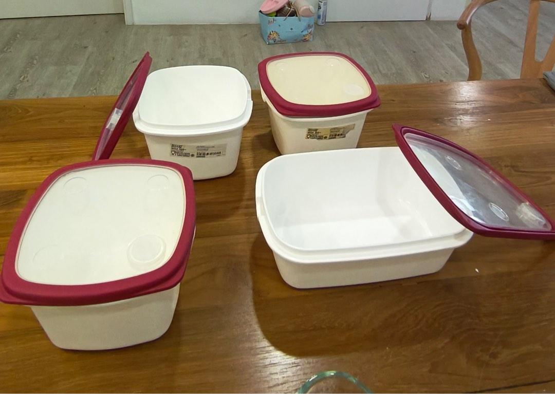 4 IKEA plastic containers at 5, Furniture & Home Living, Kitchenware