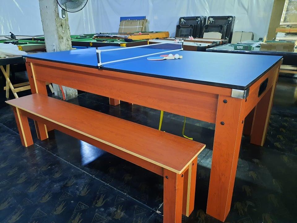 4x7 billiard table / table tennis / dining with bench, Sports Equipment