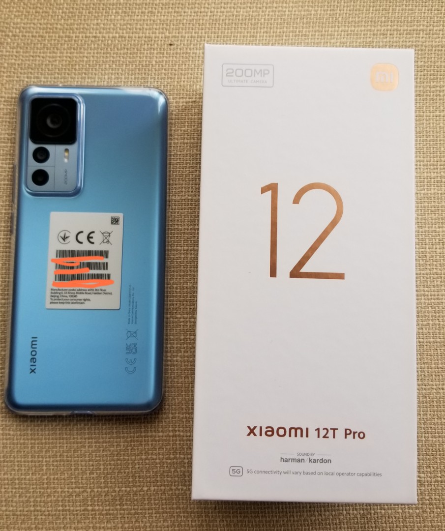 99% New 小米12T Pro + 256 藍色行貨兩年保用跟❗衛訊正單❗ (Xiaomi