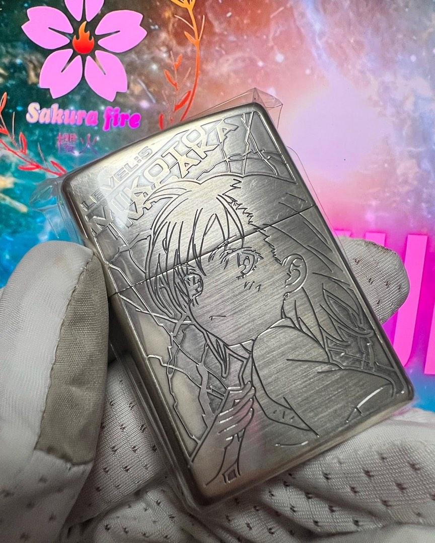 🔥 ZIPPO 🔥 2009年日版科學超電磁砲御坂美琴.白井黑子鍍銀蝕刻絕版 