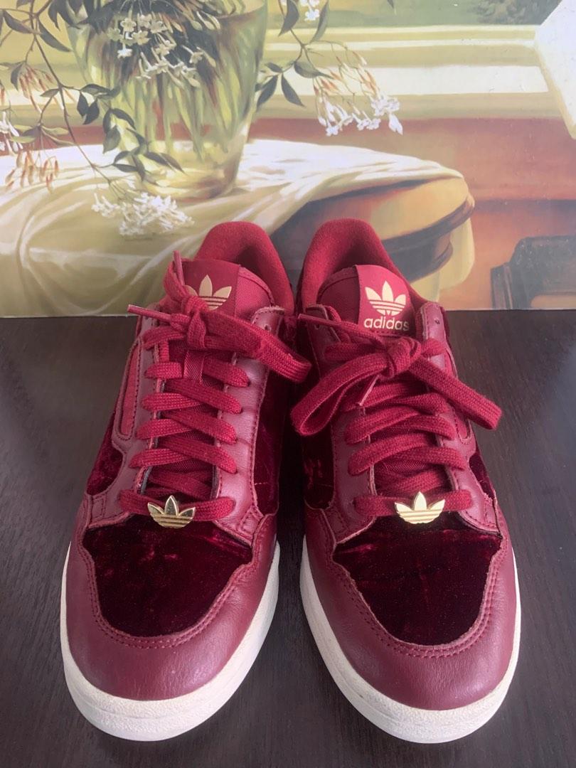 Adidas continental 80 burgundy online
