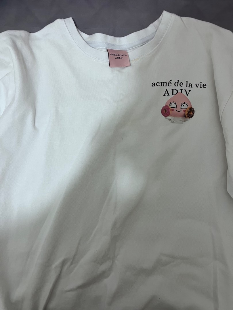 Adlv X Kakao White Tee Mens Fashion Tops And Sets Tshirts And Polo Shirts On Carousell 9636
