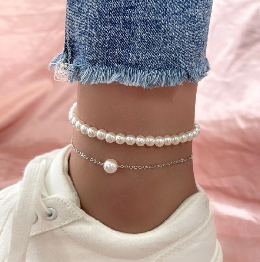 ALDO pearl anklet, Women's Fashion, Jewelry Organisers, Anklets