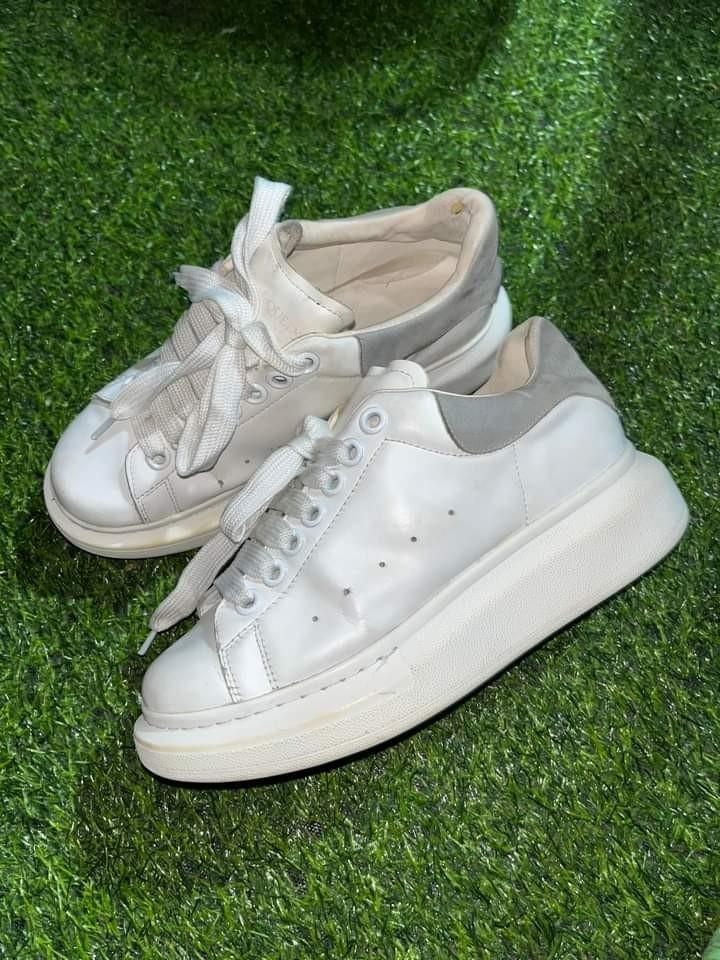 Alexander mcqueen hotsell gray sneakers