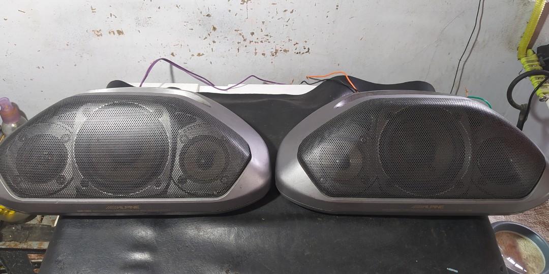 Alpine 3way car speaker 100w max 4ohms (Category: Other Audio Equipment) located in Bulacan. Submitted by rhodgz (Listing ID 1194318171, Image 1). Description: Alpine 3way car speaker model: SBE-1330 100w max 4ohms designed by Alpine Japan made in Malaysia -lighting Alpine logo - tested ok for only 4500 meycauayan bulacan area pick up via toktok or lalamove can ship nationwide, payment first for distant buyer.