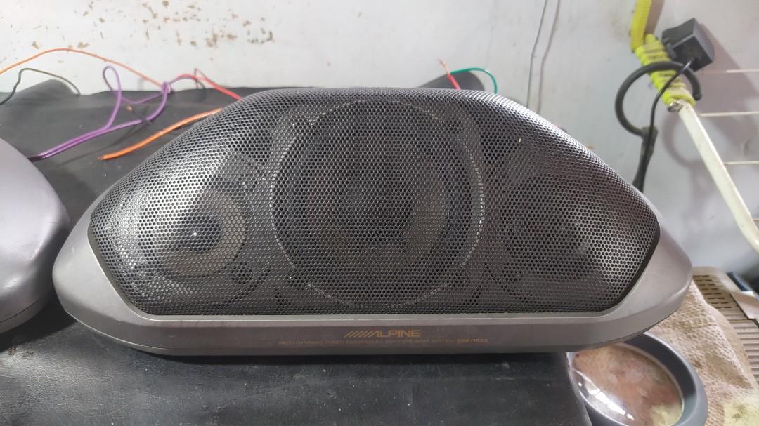 Alpine 3way car speaker 100w max 4ohms (Category: Other Audio Equipment) located in Bulacan. Submitted by rhodgz (Listing ID 1194318171, Image 3). Description: Alpine 3way car speaker model: SBE-1330 100w max 4ohms designed by Alpine Japan made in Malaysia -lighting Alpine logo - tested ok for only 4500 meycauayan bulacan area pick up via toktok or lalamove can ship nationwide, payment first for distant buyer.