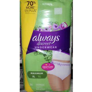 Always Discreet Underwear Napkin Postpartum Care