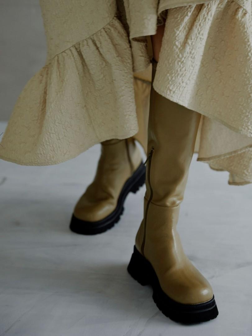 SHARK SOLE STRETCH LONG BOOTS ブラックM | chateauxexperiences.com