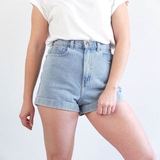American apparel high waisted shorts sizing 2025
