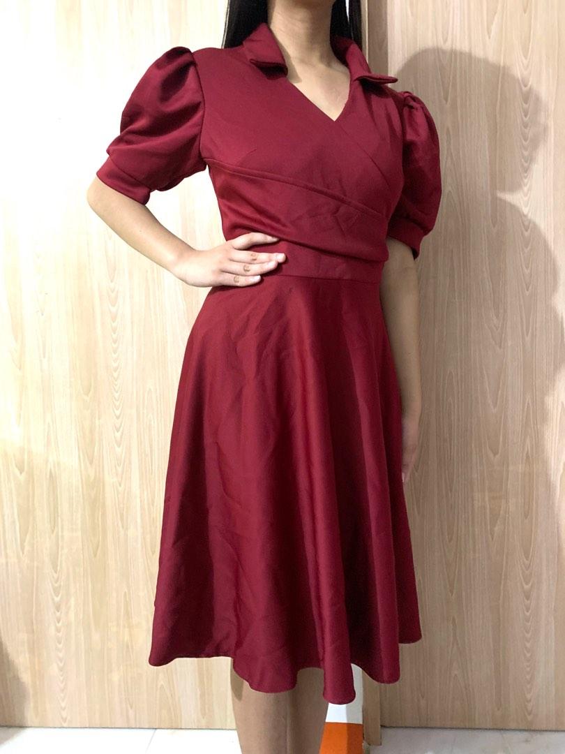 Apartment Eight Custom Formal Dress (Category: Dresses) located in Caloocan City. Submitted by katyanne (Listing ID 1194170430, Image 2). Description: APARTMENT 8 FORMAL DRESS IN OX BLOOD ‼️Price non negotiable‼️ Originally bought for 3800 Measurements Length: 38 in Waist: 31 in Shoulder: 17 in -Worn once -No flaws -RFS: No longer needed.