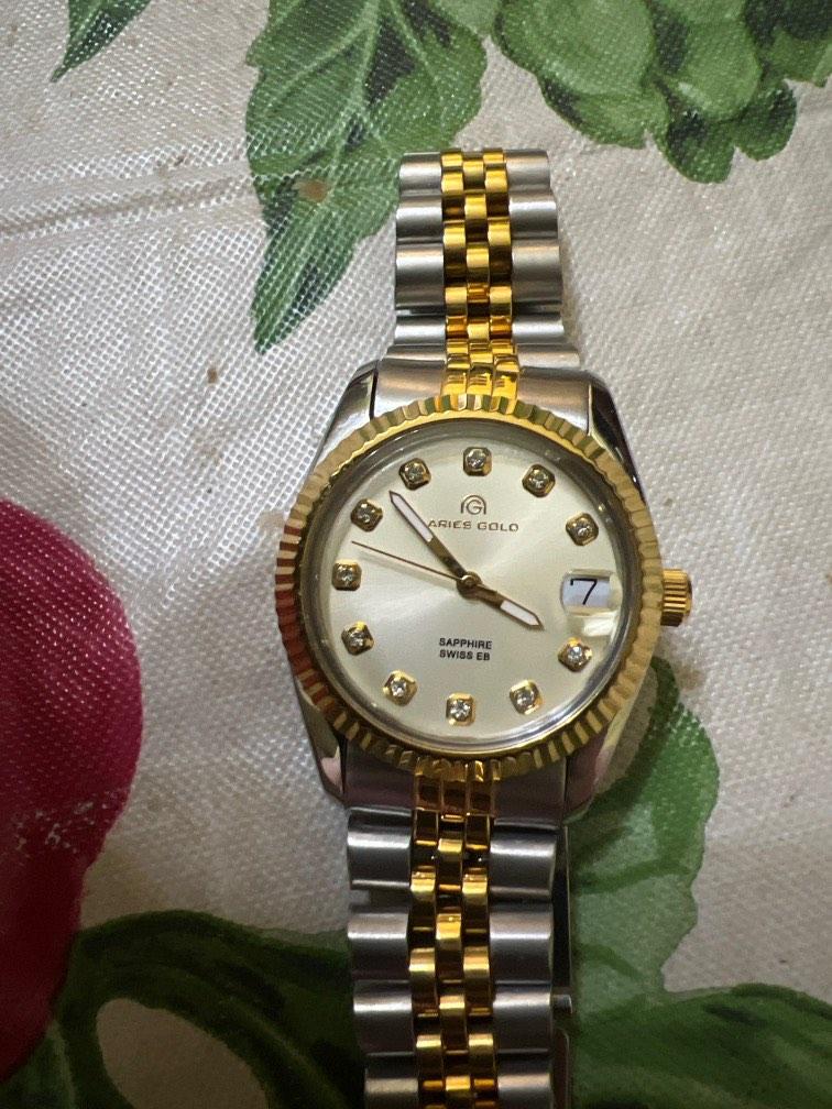 Aries gold watch new arrivals