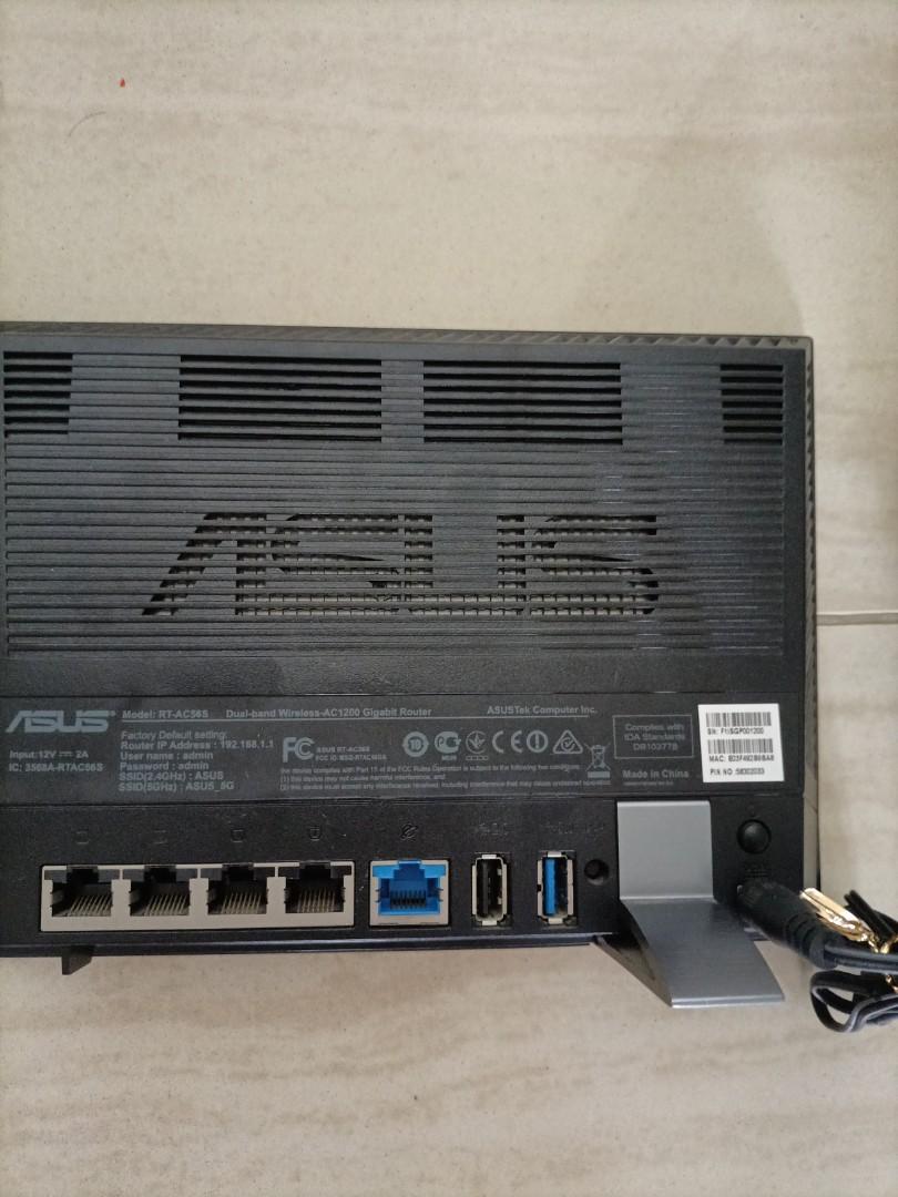 Asus router AC56S, Computers & Tech, Parts & Accessories, Networking on ...
