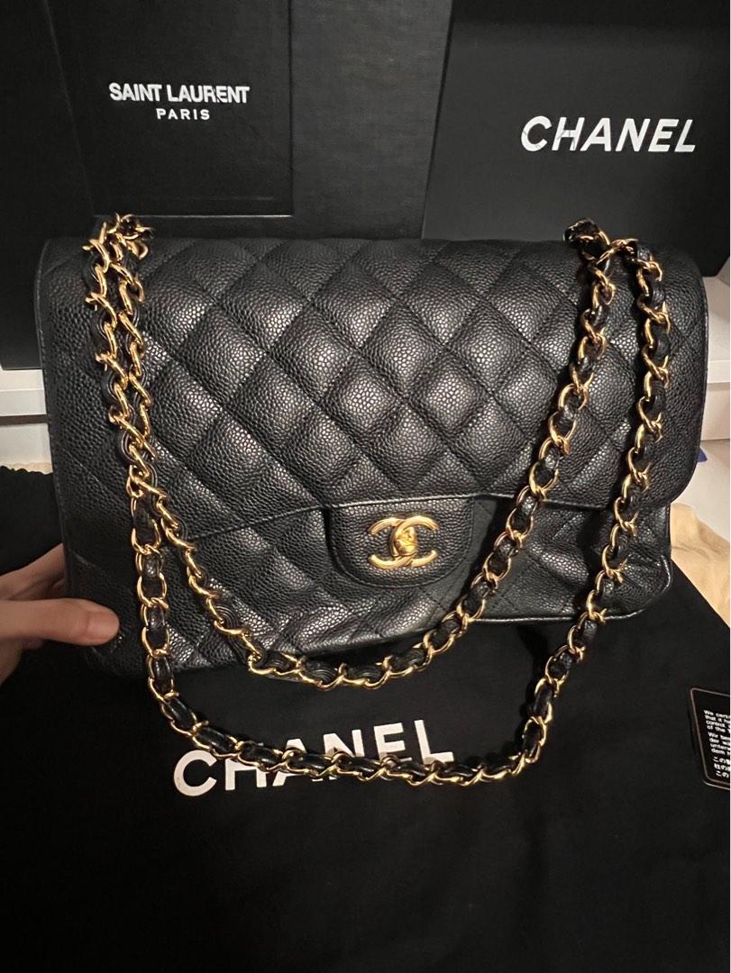 ☑️Authentic CHANEL Jumbo Double Flap Black Caviar GHW, Luxury, Bags &  Wallets on Carousell