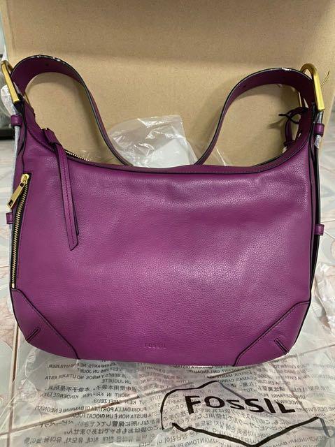Authentic Fossil Hannah Hobo Magenta Women s Fashion Bags