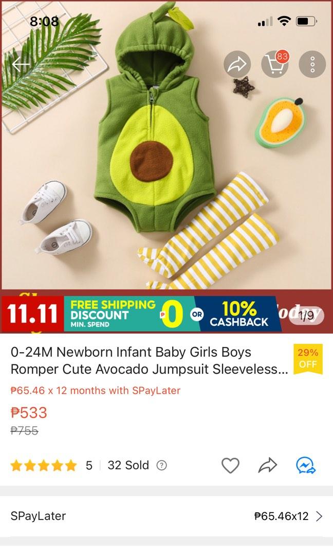 Avocado costume, Babies & Kids, Babies & Kids Fashion on Carousell