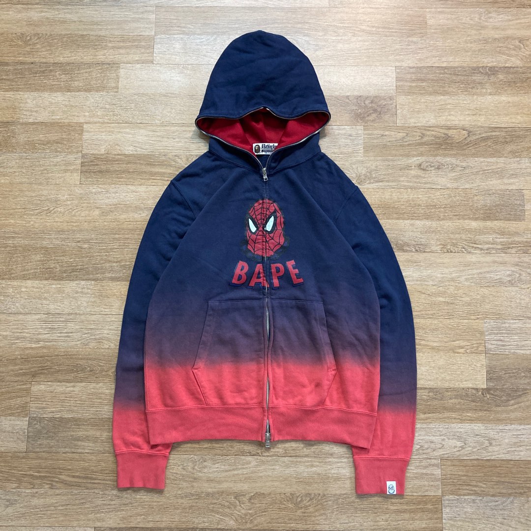 Bape spiderman hoodie hot sale