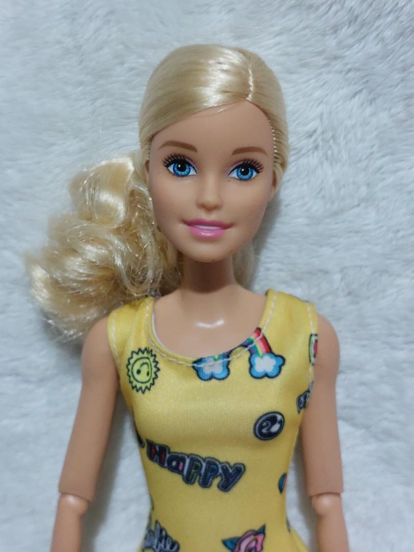Barbie Doll Yellow Dress, Hobbies & Toys, Toys & Games on Carousell