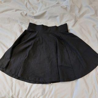 Black classic a line skirt