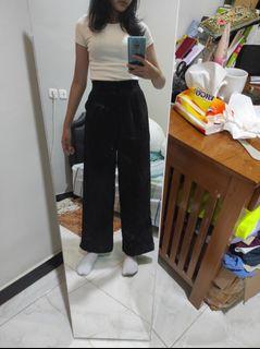 Black culotte kulot hitam black pants