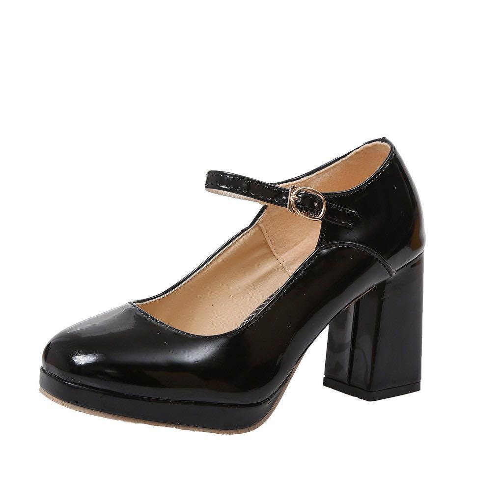 Black Shoe, Women's Fashion, Footwear, Heels on Carousell