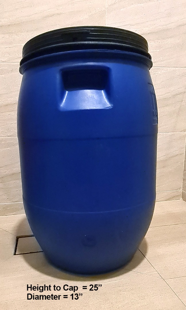 Blue Barrel Water Storage, Furniture & Home Living, Gardening, Hose and