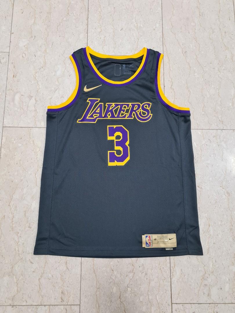 Men's Los Angeles Lakers Carmelo Anthony #7 Nike Yellow Swingman NBA Jersey  - City Edition