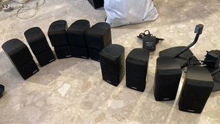 2 Bose cube speakers (5 black)