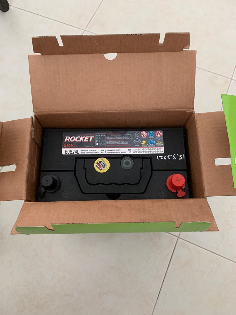 Car battery used HRV , Car Accessories, Accessories on Carousell