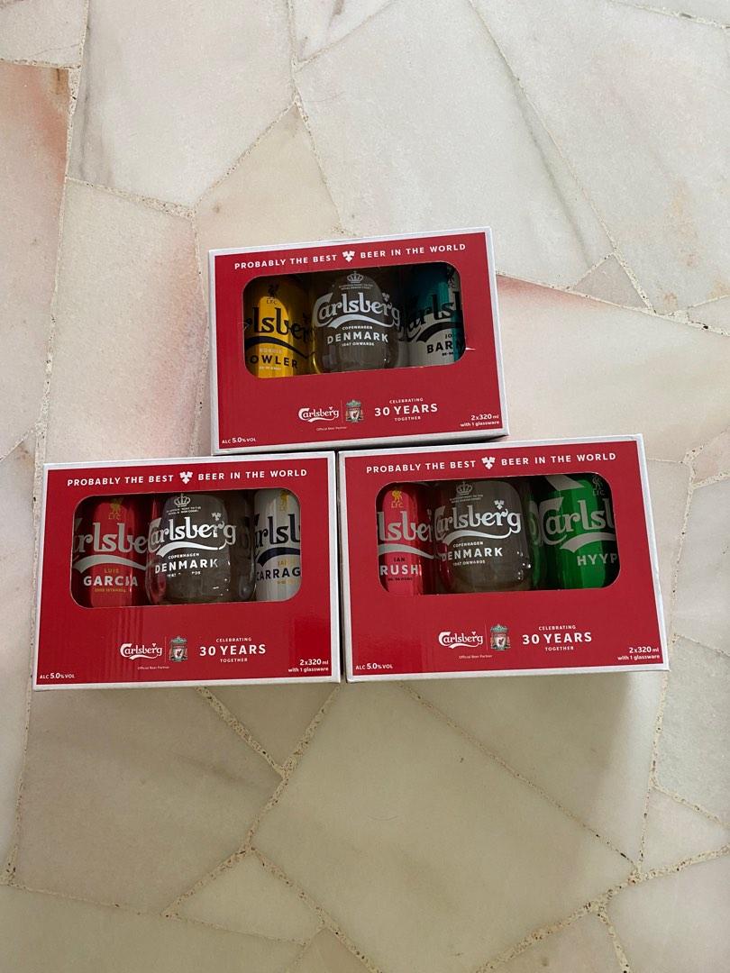 Carlsberg Liverpool FC edition collection, Food & Drinks, Alcoholic Beverages on Carousell