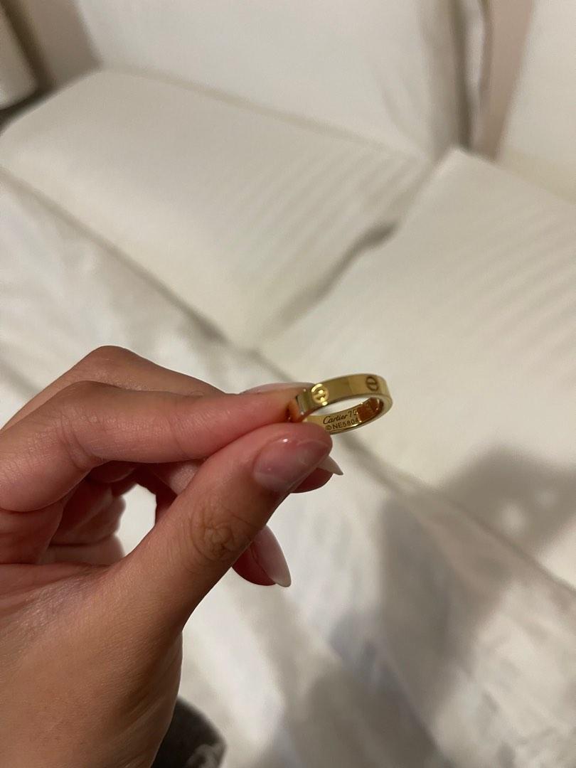 Cartier love ring sizes sale