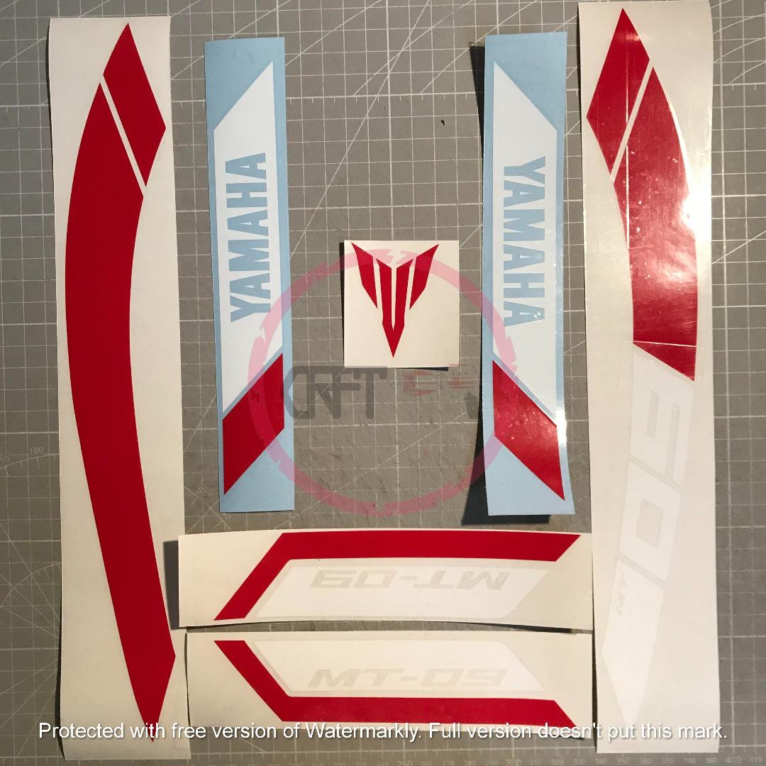CFS488 Yamaha MT-09 MT09 V3 Logo Fuel tank Set Stiker Sticker Vinyl ...