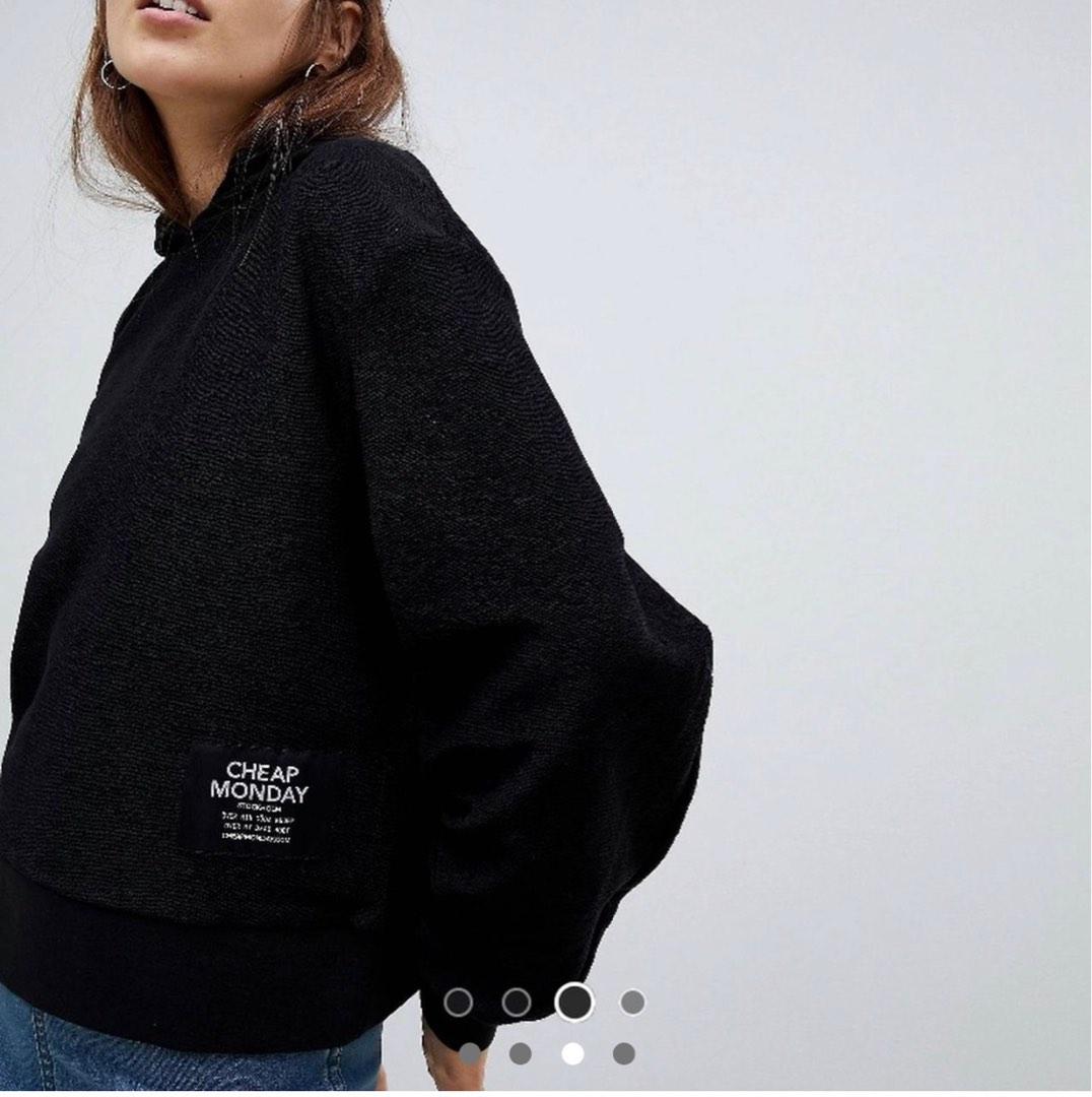 Cheap monday sale hoodie black