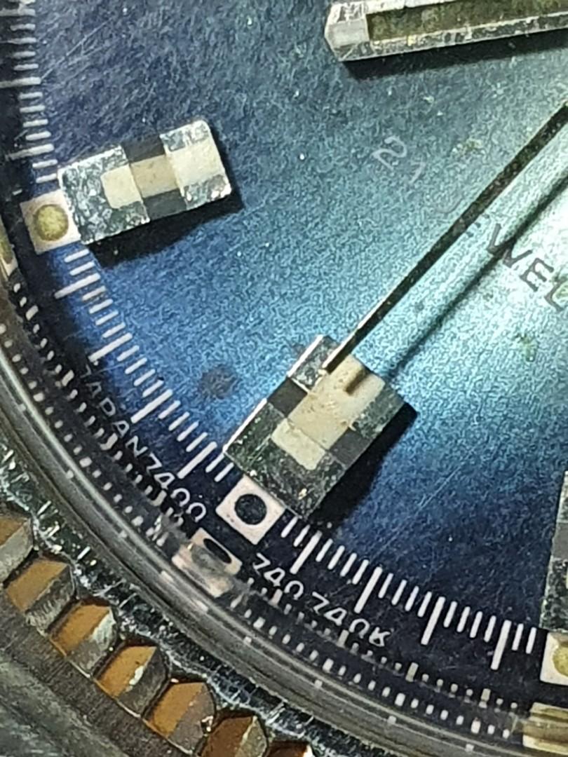 Citizen vintage fluted bezel blue 4 tone dial, Luxury, Watches on Carousell