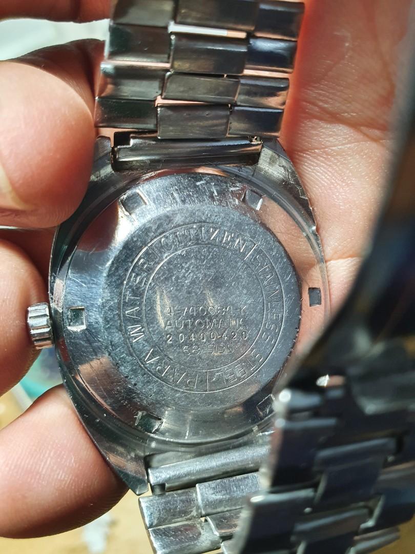 Citizen vintage fluted bezel blue 4 tone dial, Luxury, Watches on Carousell