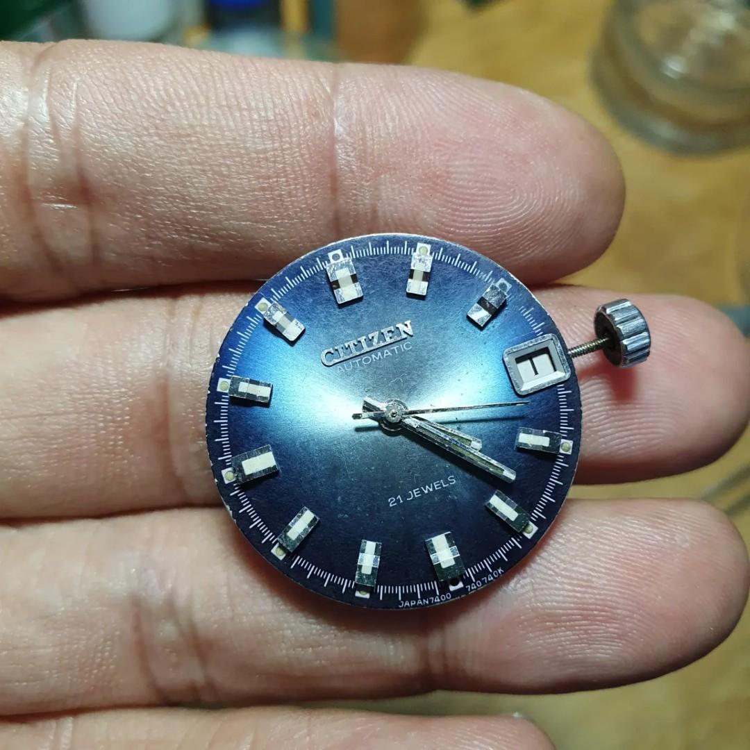 Citizen vintage fluted bezel blue 4 tone dial, Luxury, Watches on Carousell