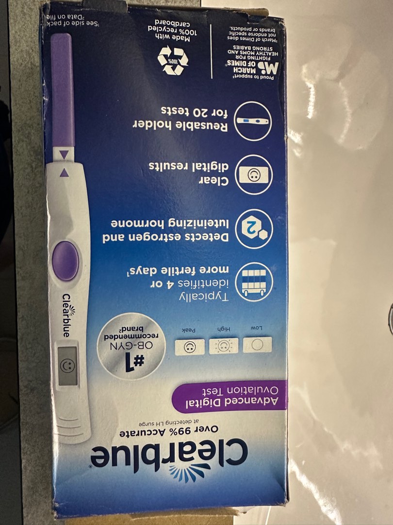 Clearblue Advanced Digital Ovulation Test Kit, Health & Nutrition