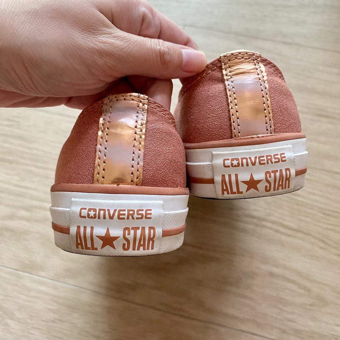Converse chuck taylor trainers in pink blush with hotsell metallic toe cap
