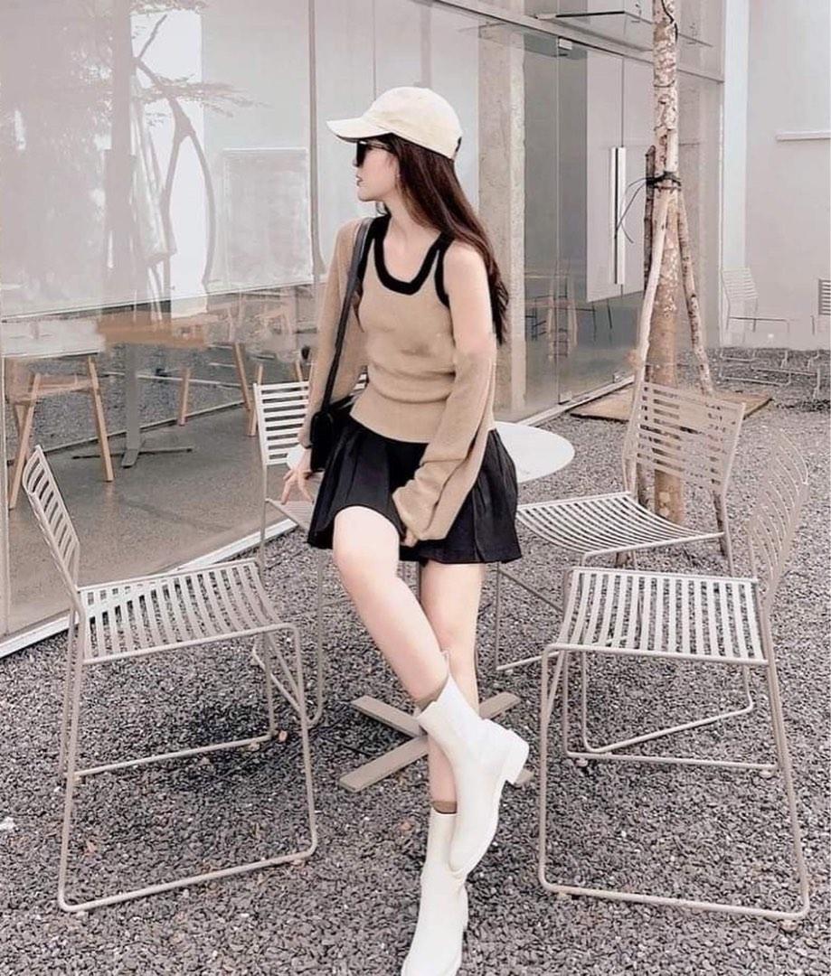 Sweater Matching Sets For Women Knit Two Piece Set Elegant V-neck 3/4  Sleeve Cardigan Tops+ A-line Mini Skirts Kniwear Suits - Dress Sets -  AliExpress