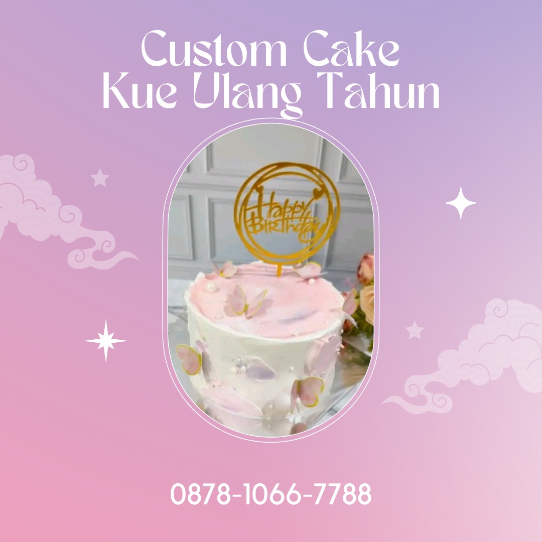 Custom Cake Kue Ulang Tahun, Makanan & Minuman, Kuekue di Carousell