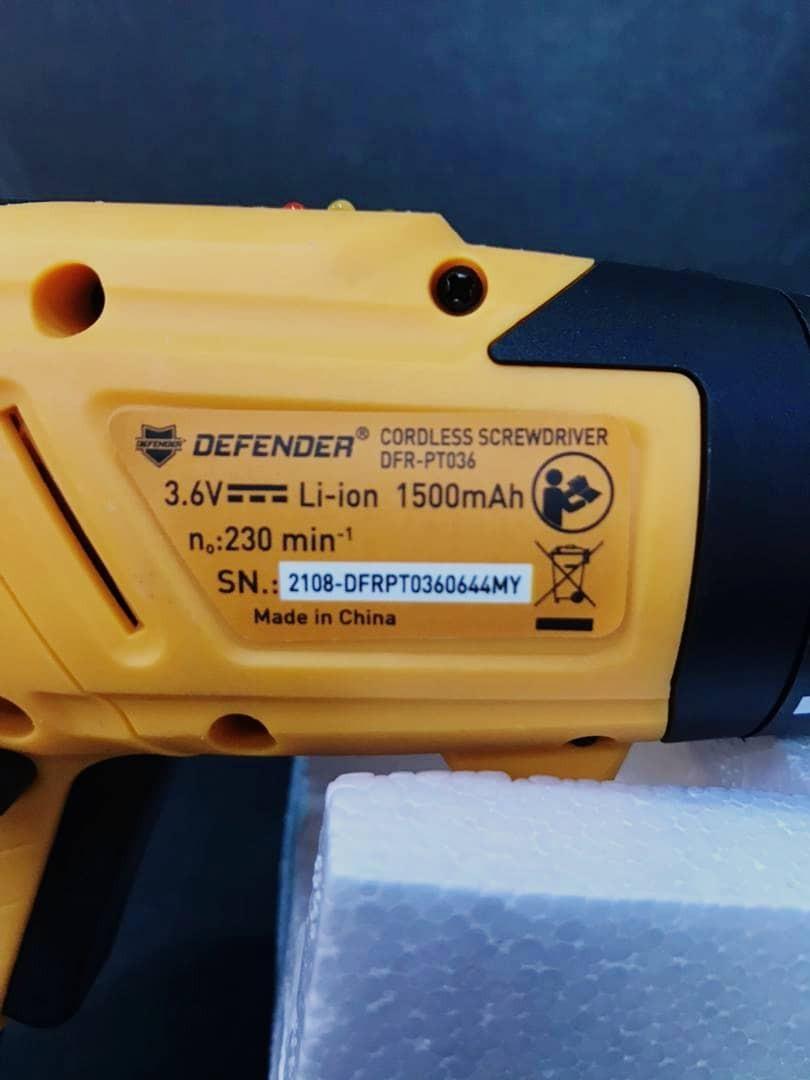 Defender cordless drill 12v best sale