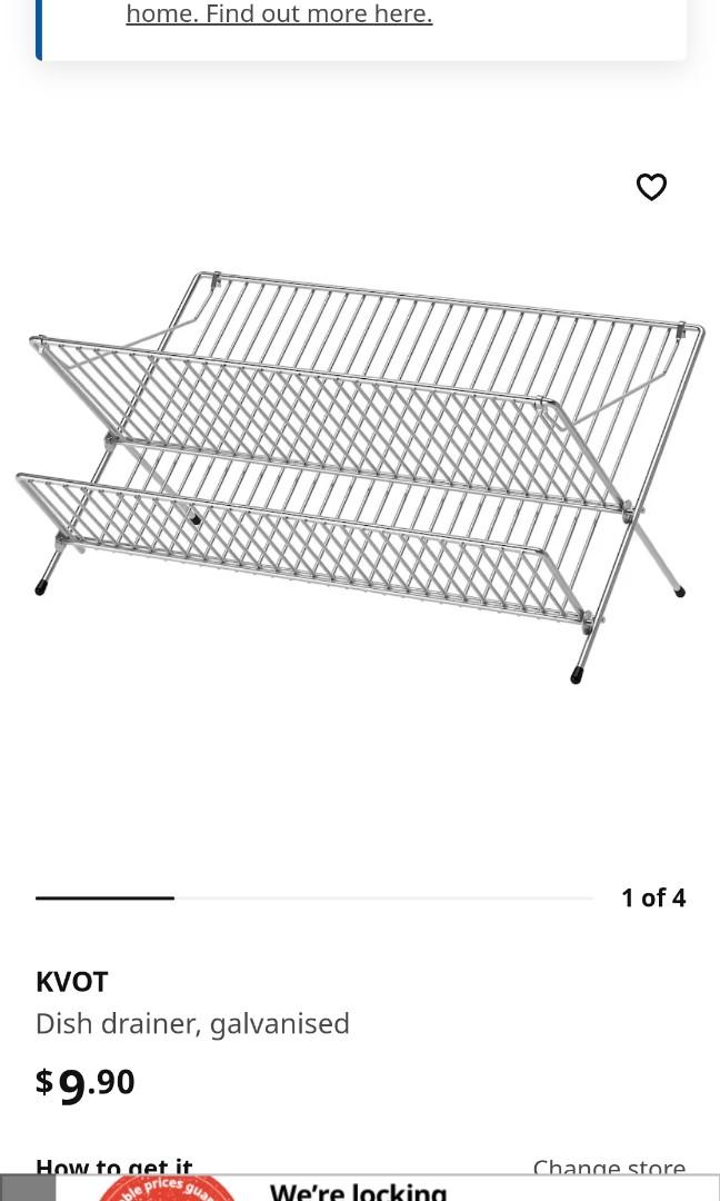 Dish drying rack (Category: Other Kitchenware & Tableware) located in Singapore. Submitted by chocgasms (Listing ID 1194365613, Image 1). Description: used for a month or so. self collect asap just come and take..