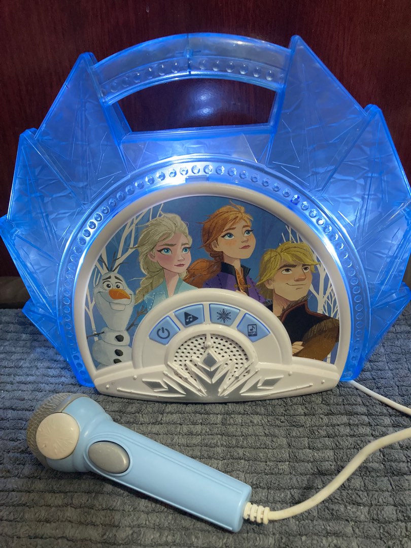 Ekids LLC Frozen 2 Sing Along Boombox with Microphone, Built in Music