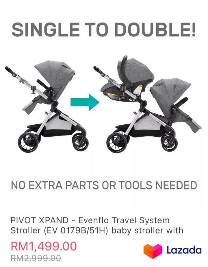 Evenflo pivot xpand online modular travel system
