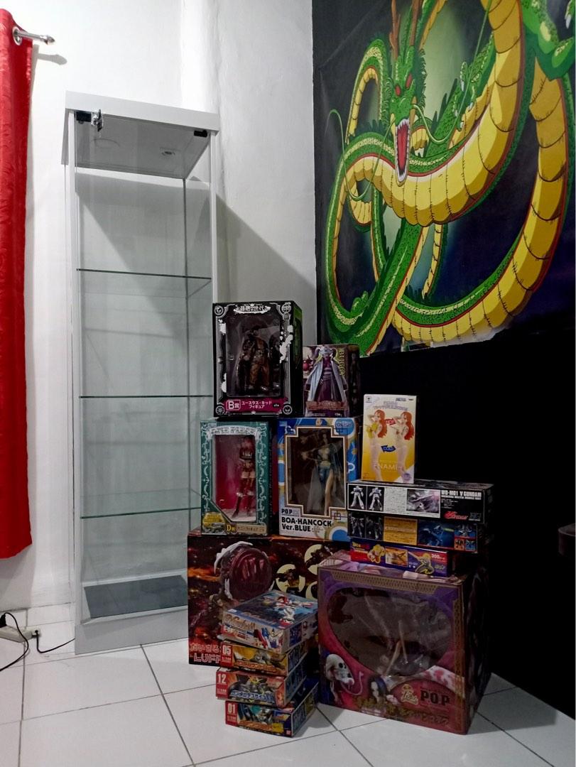 Glass Cabinet, One Piece Luffy & Zoro, Furniture & Home Living ...