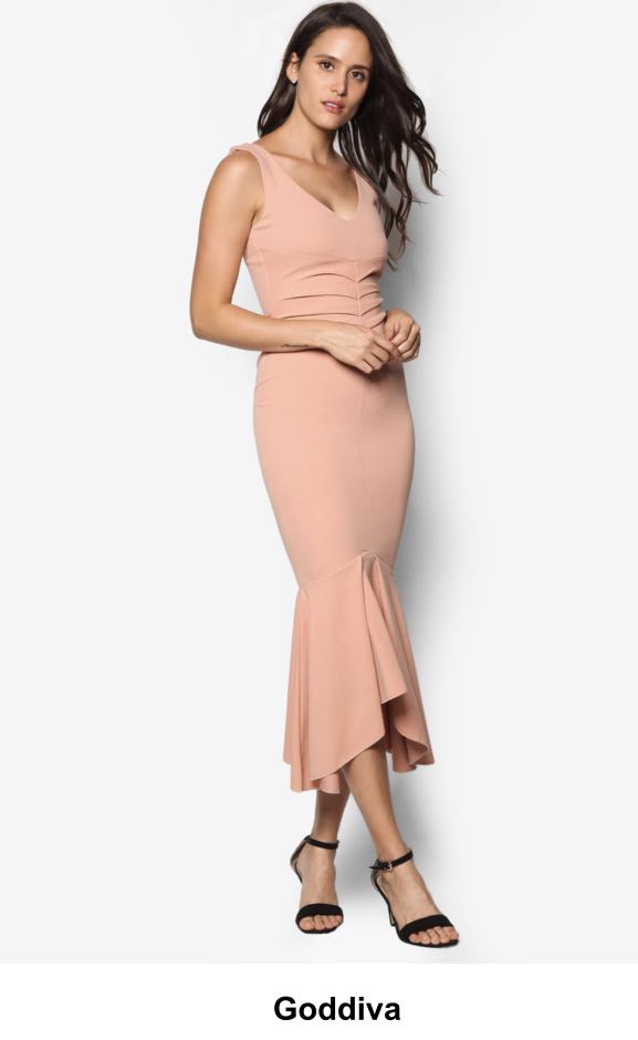 Goddiva London Evening Dress Long Dress Wedding or event dress Women s Fashion Dresses Sets Evening dresses gowns on Carousell