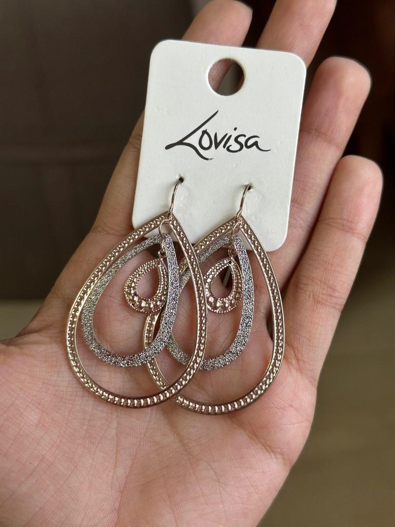 Gold Silver Teardrop shaped earrings Women s Fashion Jewelry